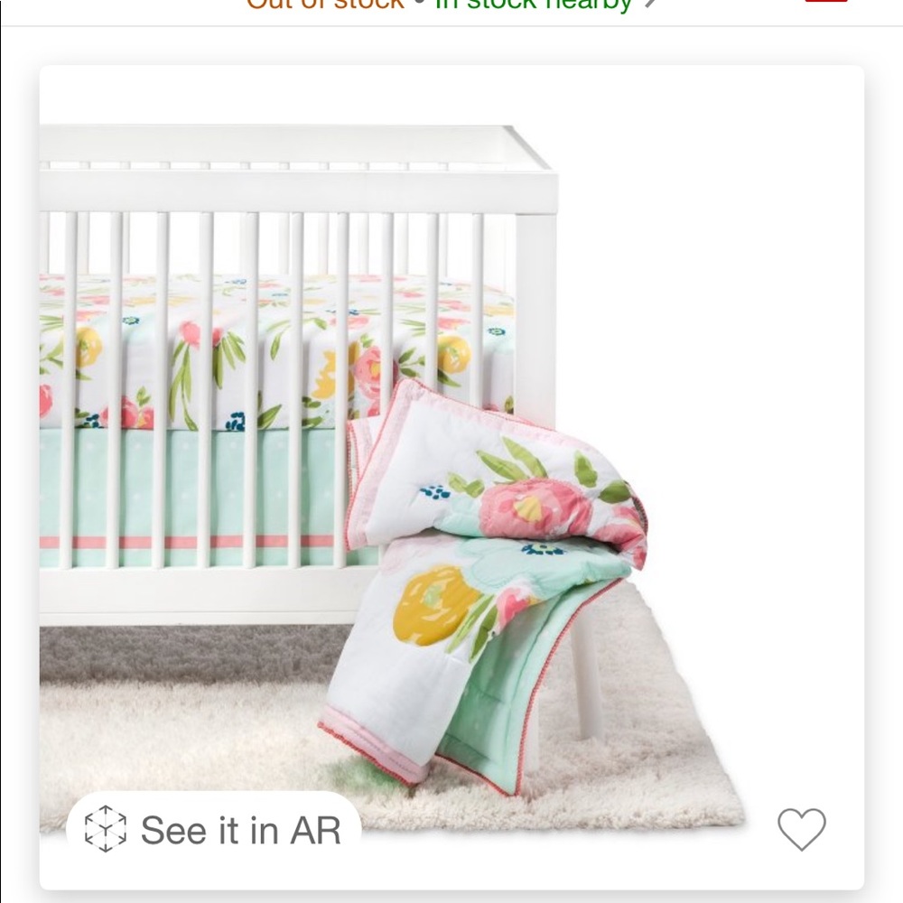 Target brand cloud island crib set